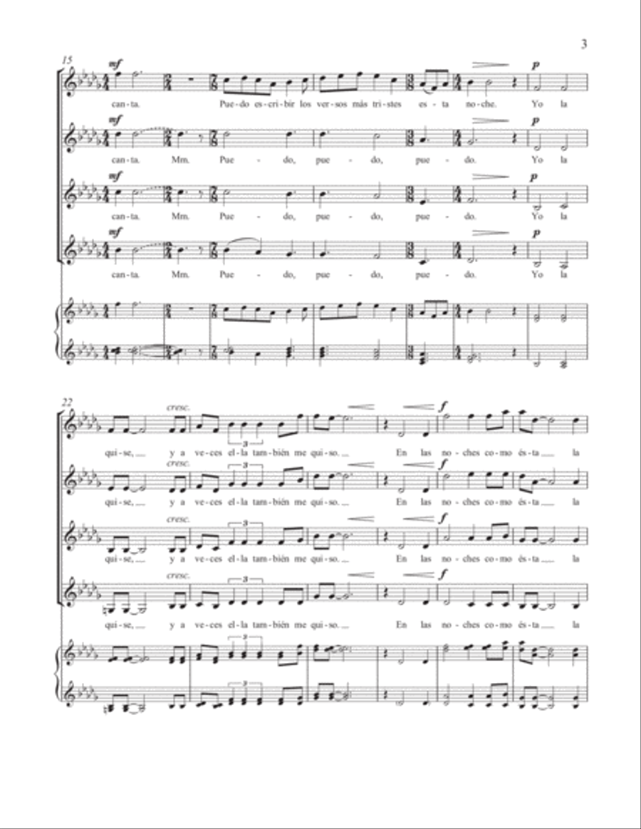 Nocturne Nocturne SSAA scores gallery preview page 4