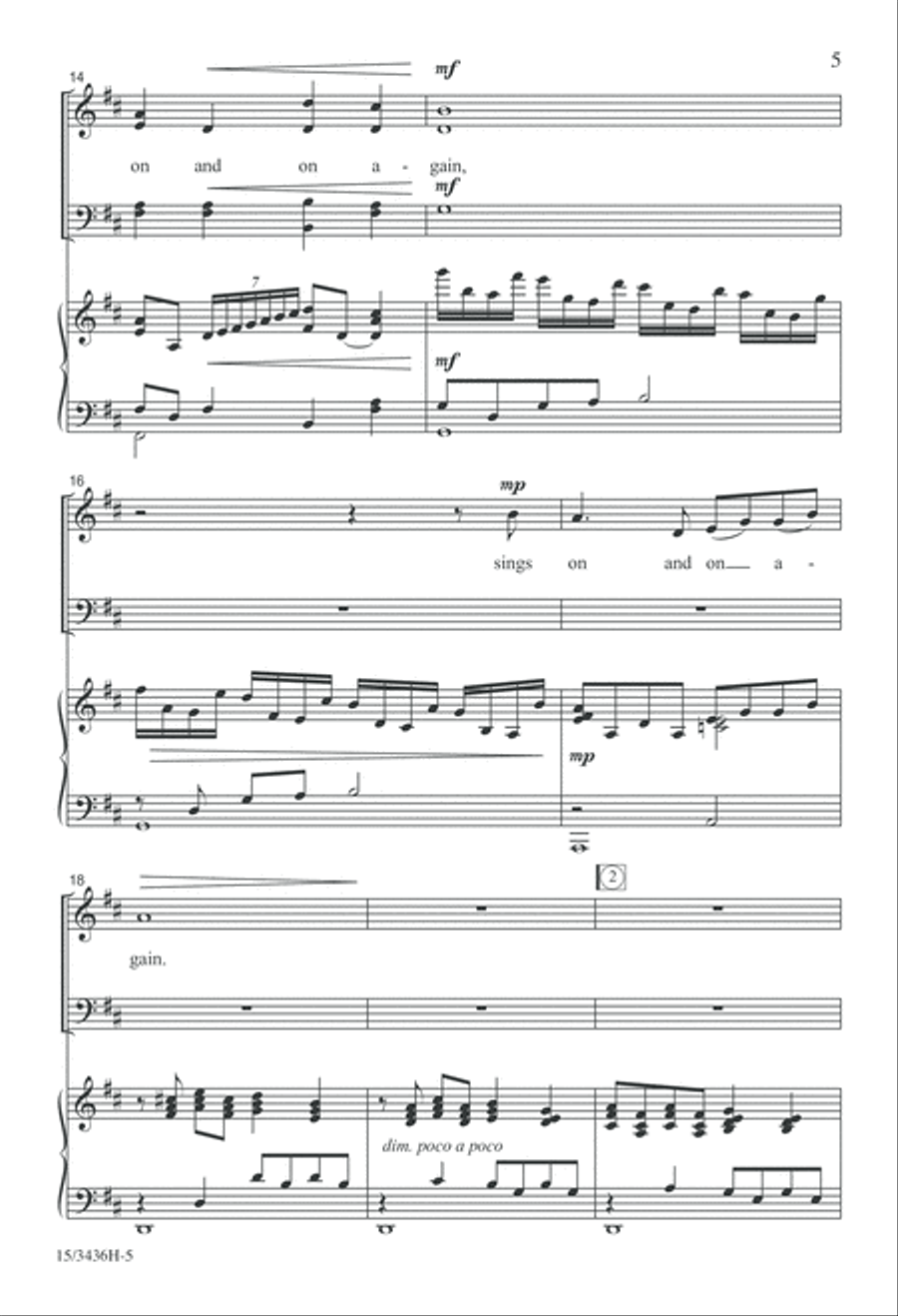 Canticle of Winter 4-Part scores gallery preview page 5
