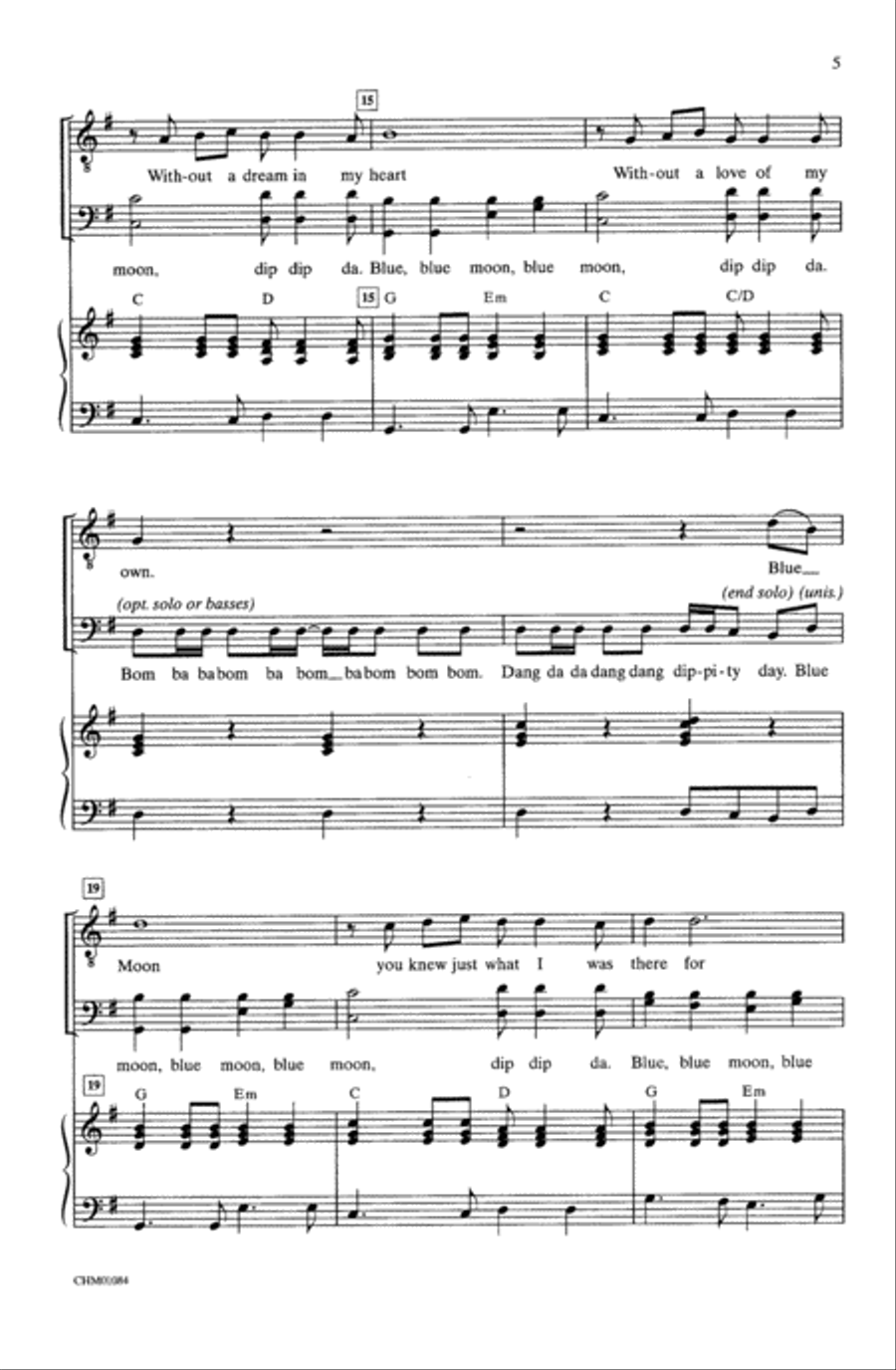 Blue Moon A Cappella scores gallery preview page 3