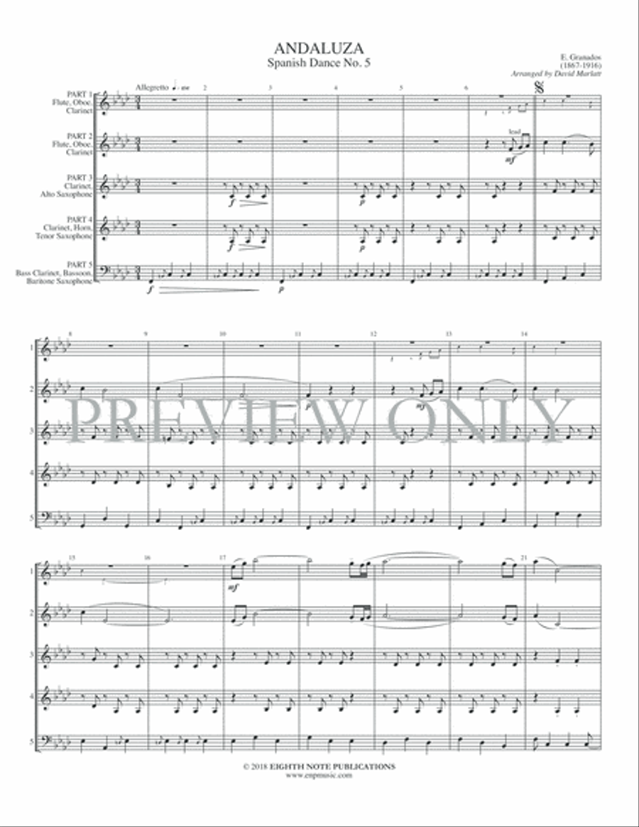 Andaluza Woodwind Ensemble scores gallery preview page 3