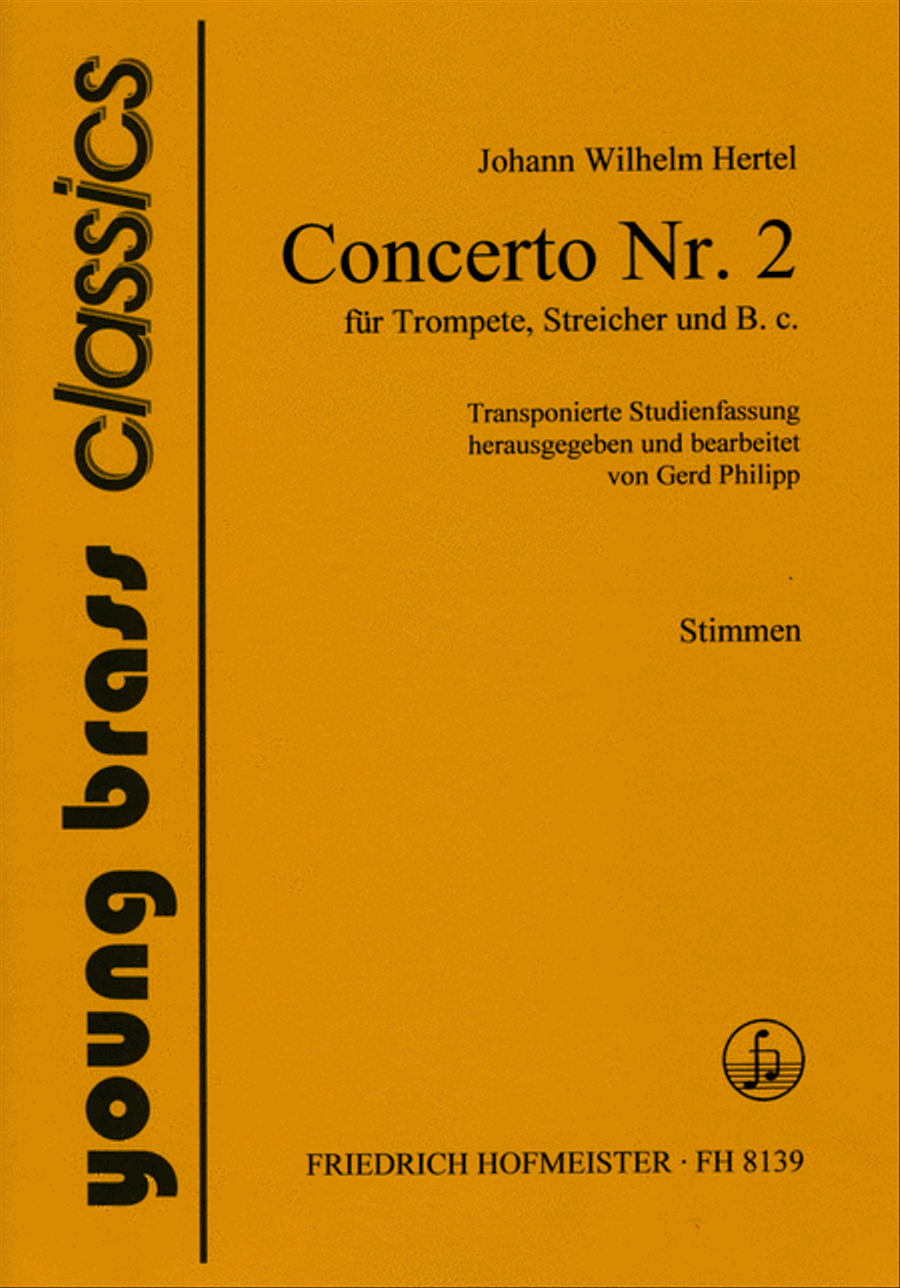 Concerto Nr. 2 für Trompete, Streicher und B.c./ Stimmen Trumpet scores gallery preview page 1