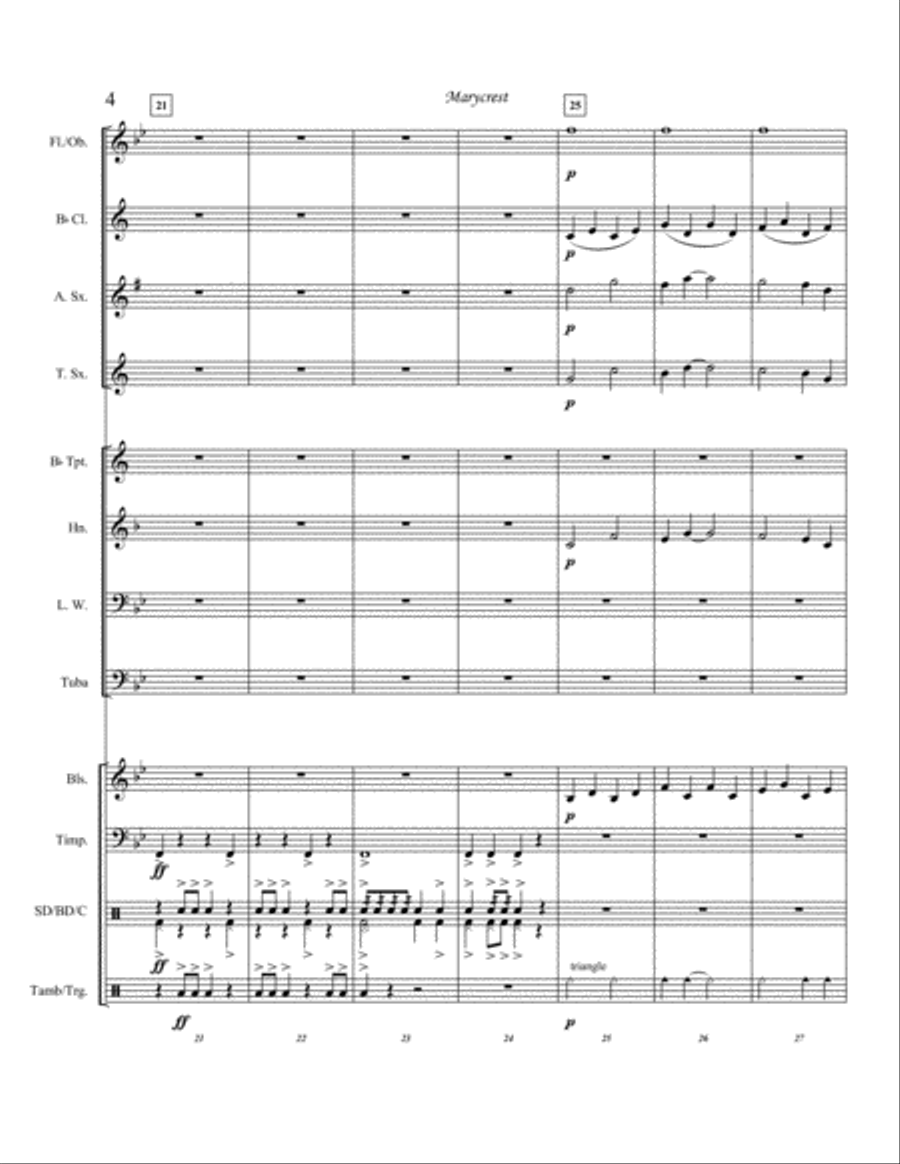 Marycrest Concert Band scores gallery preview page 6