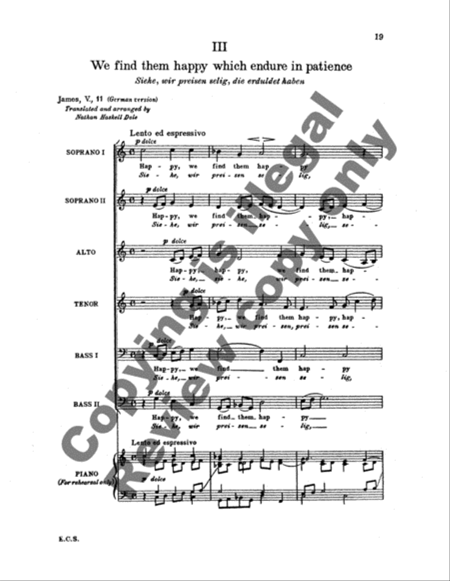 Four Motets, Opus 74 (No. 1) SSATB scores gallery preview page 7