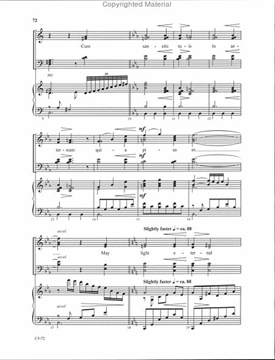 Requiem 4-Part scores gallery preview page 21