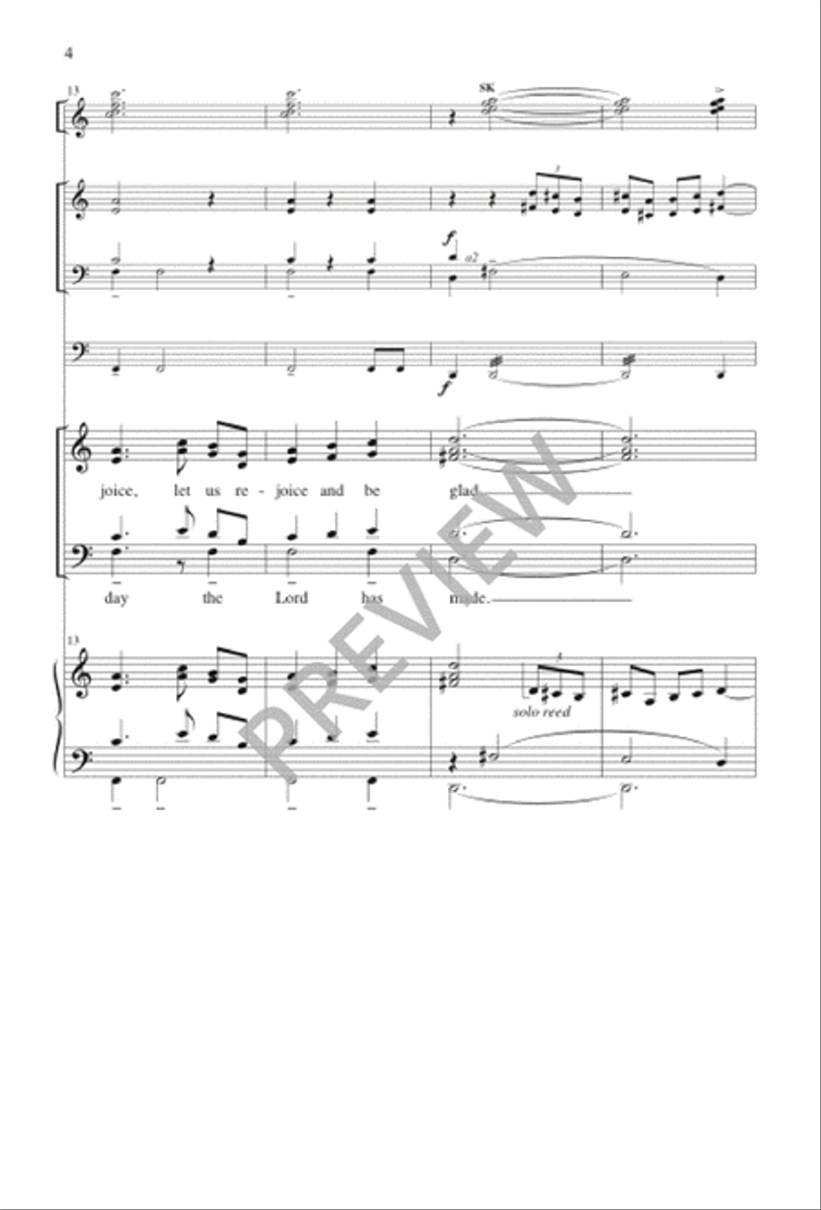 This is the Day the Lord Has Made 4-Part scores gallery preview page 4