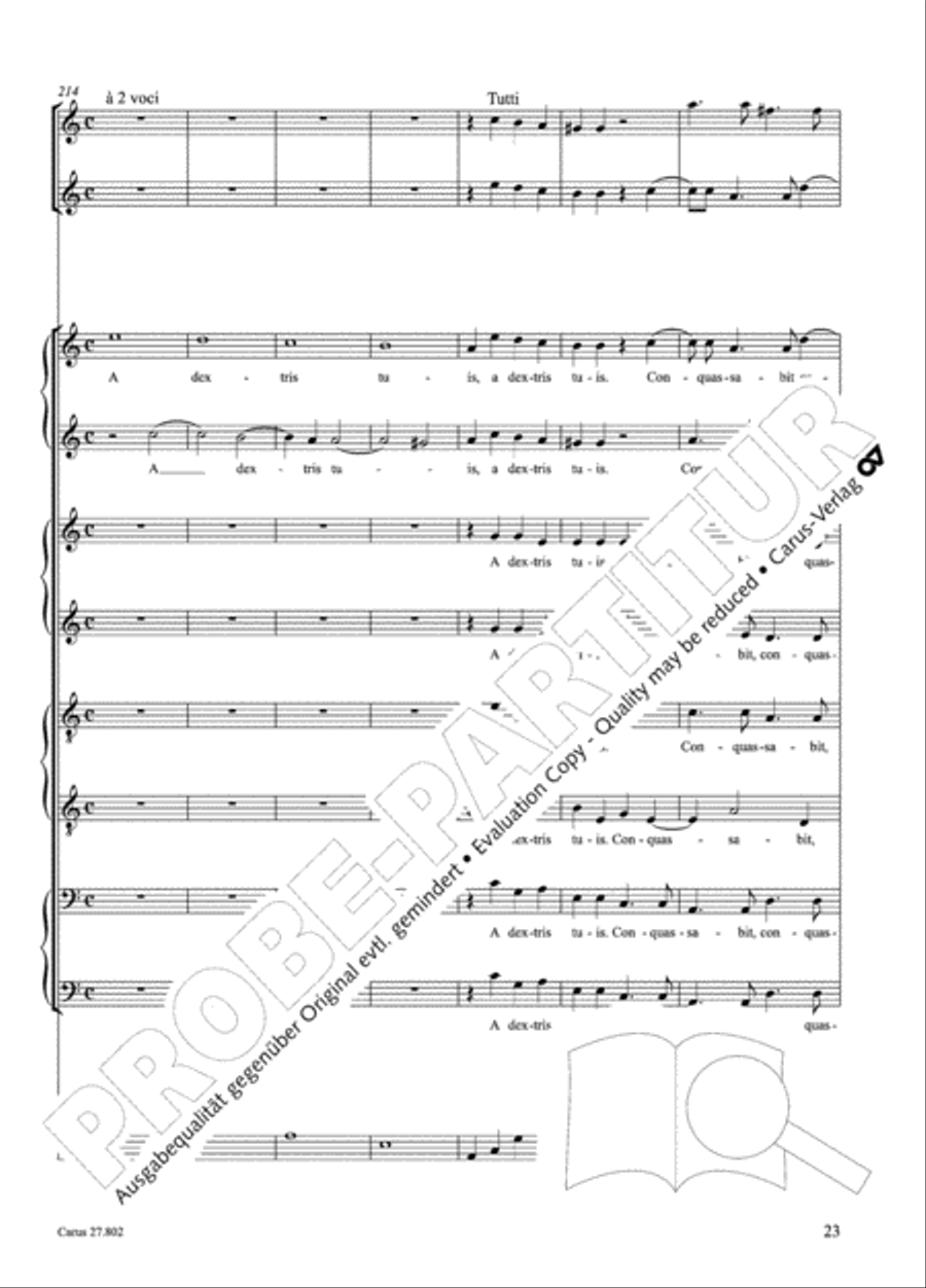 Salmi I (Selva morale e spirituale) Collection / Songbook scores gallery preview page 48
