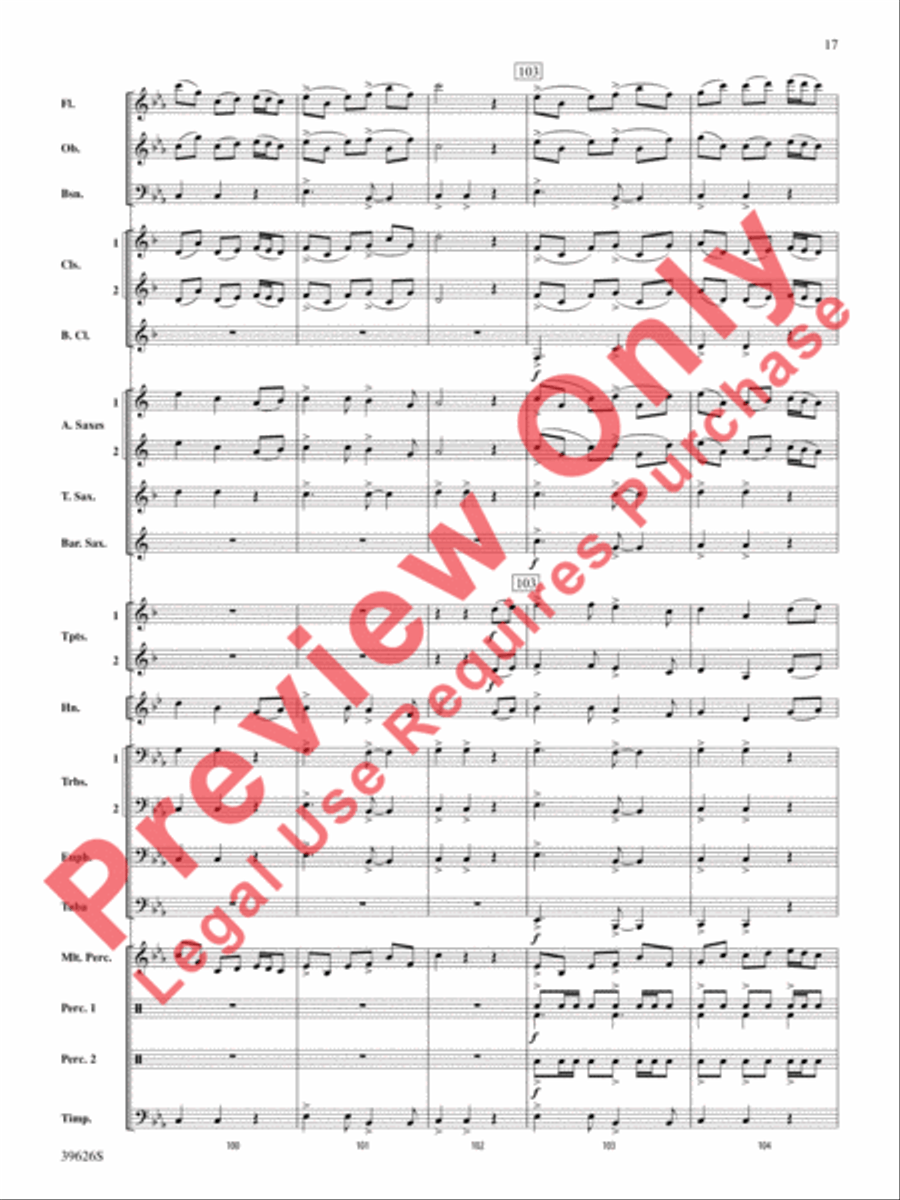 Whiteleaf Hill Whiteleaf Hill Concert Band scores gallery preview page 17