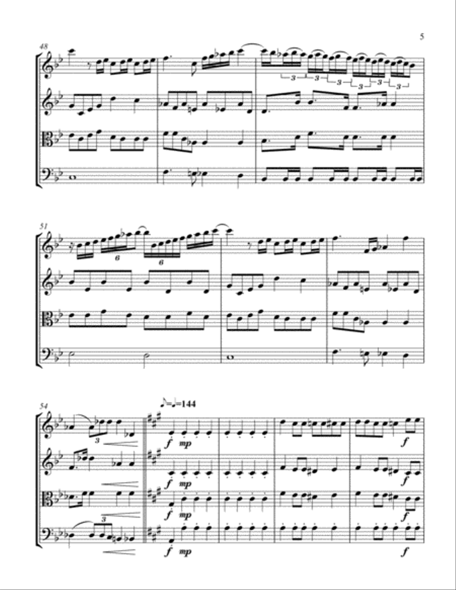 Bohemian Rhapsody Bohemian Rhapsody String Quartet scores gallery preview page 5