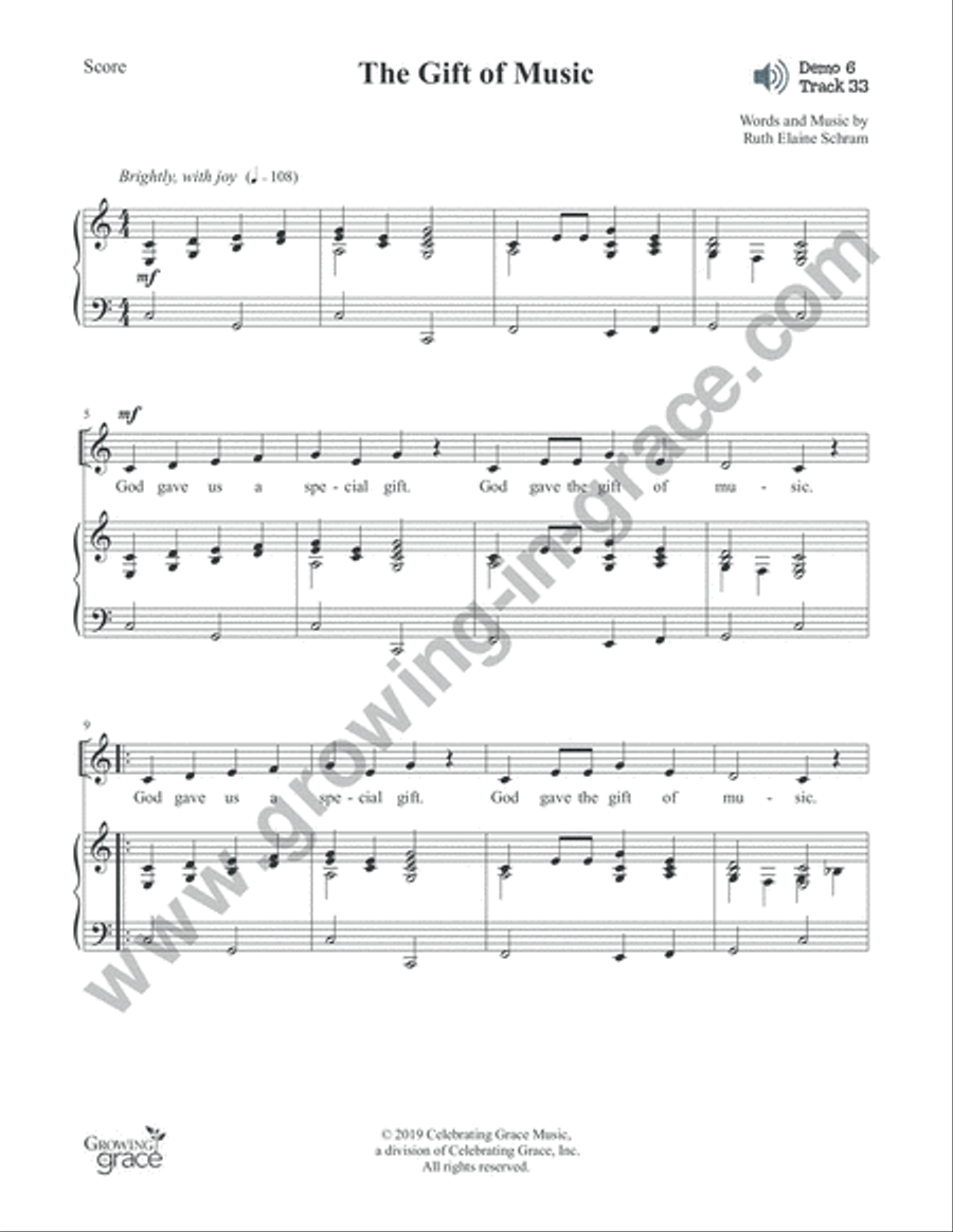 Champions of Faith: Preschool - Fall Unison Choir scores gallery preview page 6