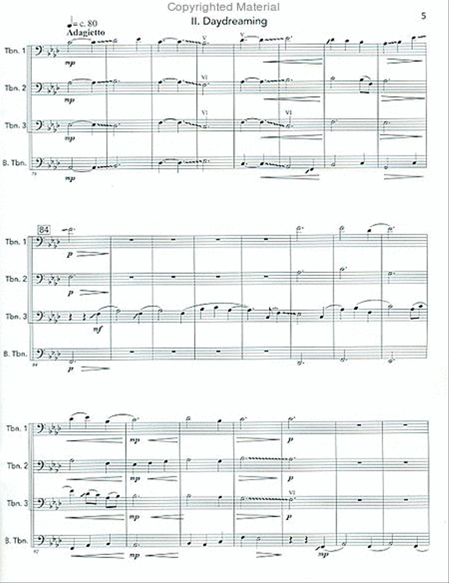 Escapades Escapades Trombone Quartet scores gallery preview page 3