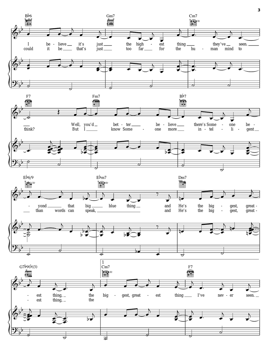 Biggest, Greatest Thing Piano, Vocal, Guitar scores gallery preview page 3