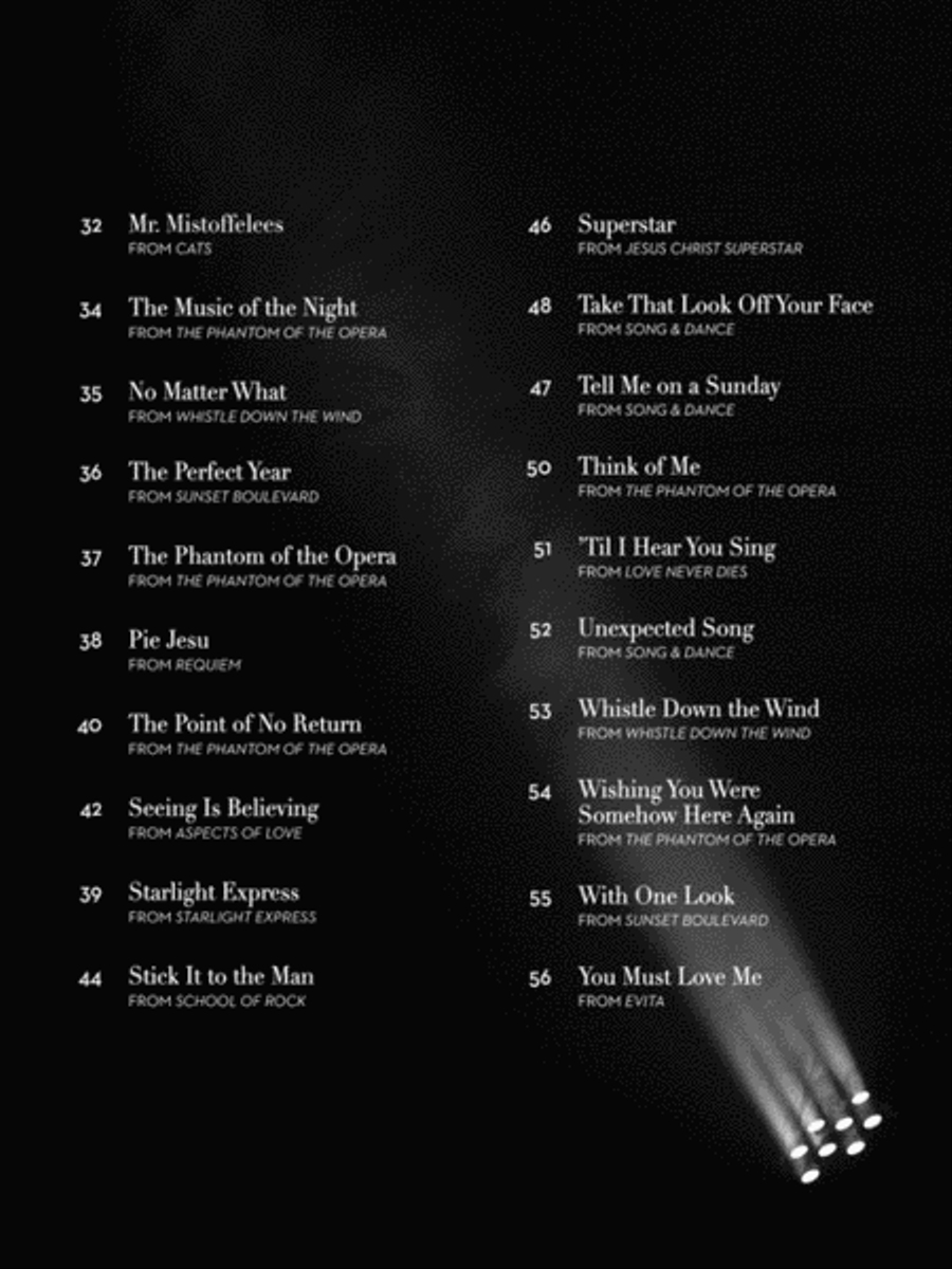 The Songs of Andrew Lloyd Webber Viola Solo scores gallery preview page 3