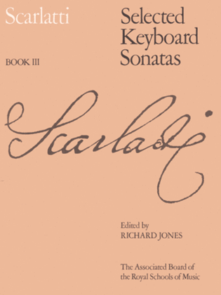 Selected Keyboard Sonatas, Book III
