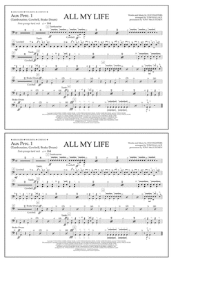 All My Life - Aux. Perc. 1