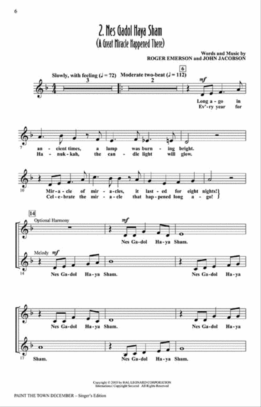 Paint the Town December (Holiday Musical) Choir scores gallery preview page 2