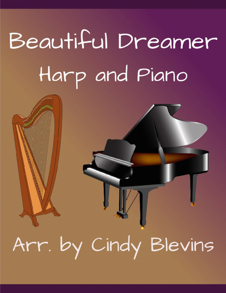 Beautiful Dreamer, Harp and Piano Duet image number null