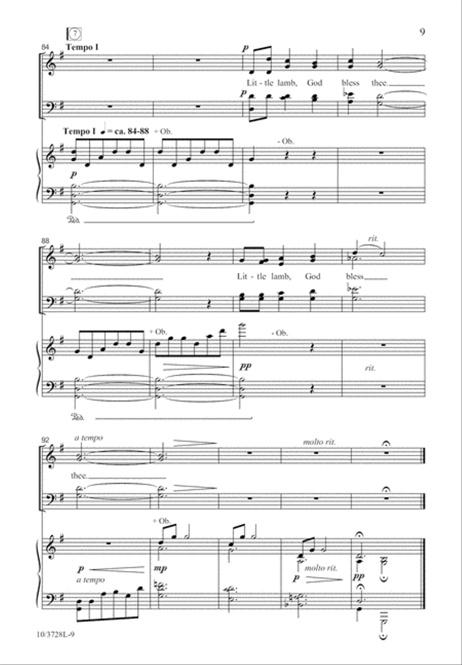 The Lamb The Lamb 4-Part scores gallery preview page 9