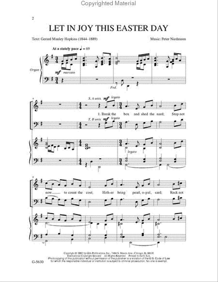 Let in Joy This Easter Day 4-Part scores gallery preview page 2