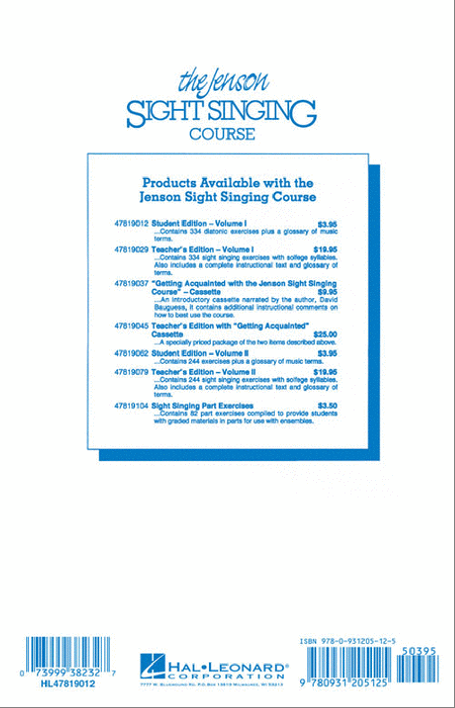 The Jenson Sight Singing Course (Vol. I) Choir scores gallery preview page 6