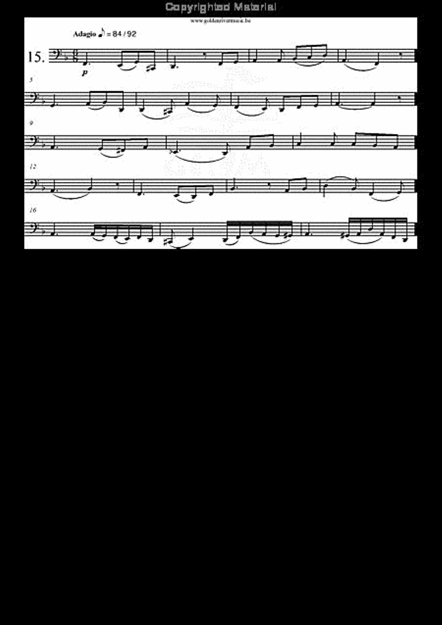 18 Etudes Melodiques Tuba scores gallery preview page 16