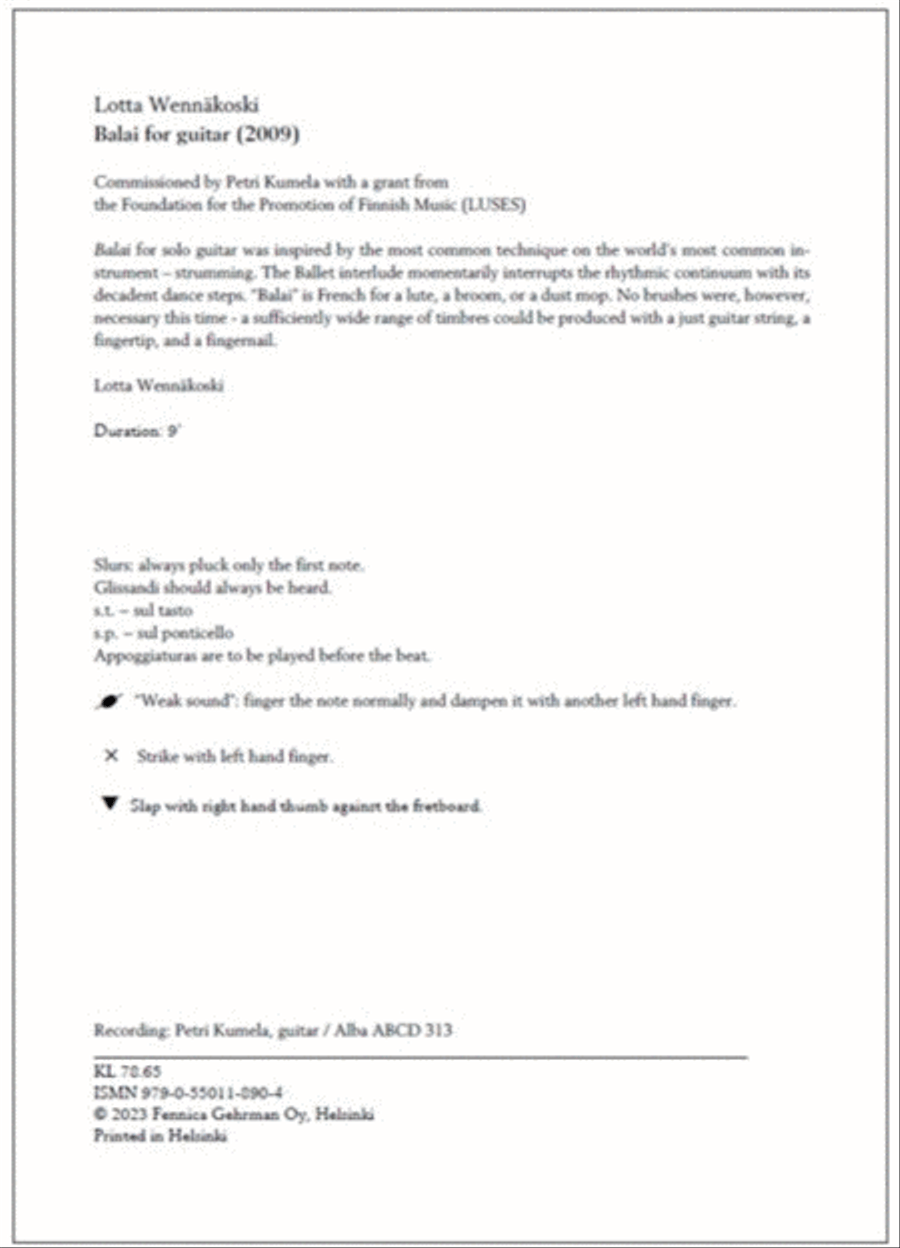 Balai for guitar Balai for guitar Acoustic Guitar scores gallery preview page 2