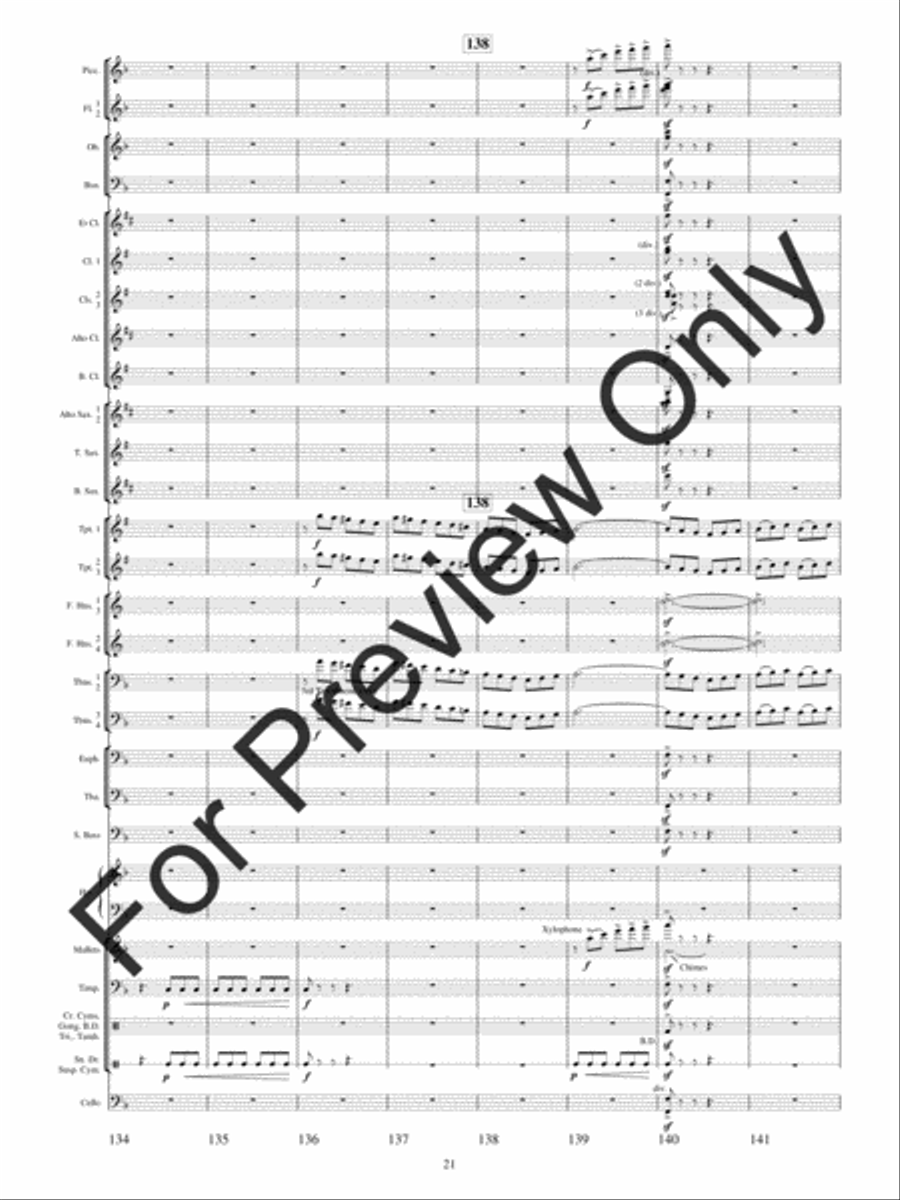Festival Variations Concert Band scores gallery preview page 24