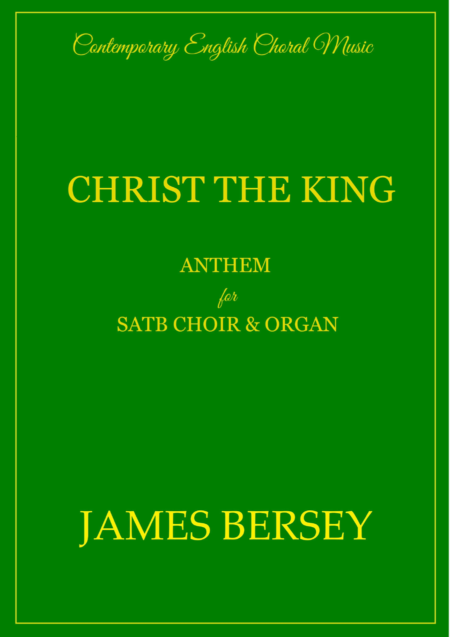 Christ the King (Anthem for choir & organ) 4-Part scores gallery preview page 1