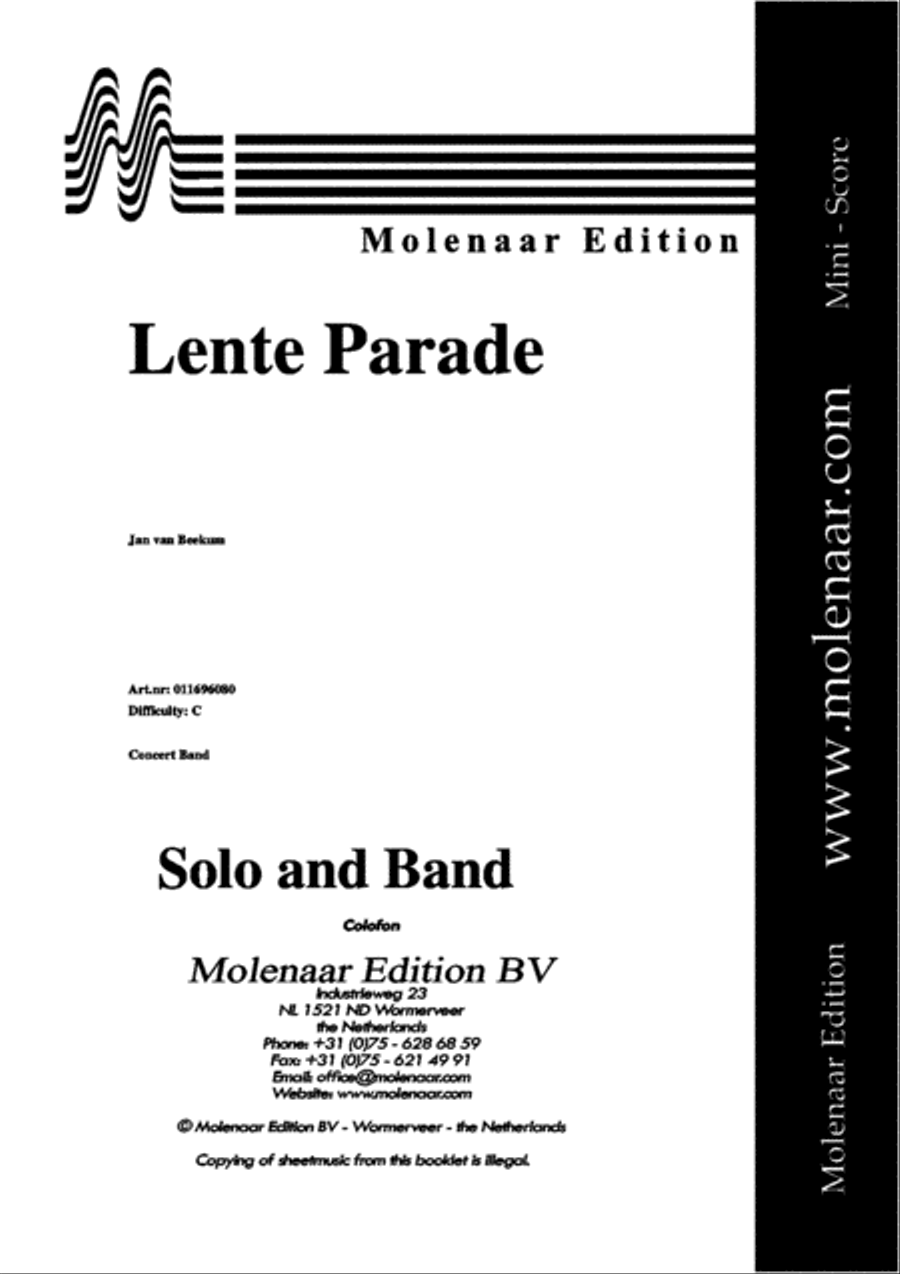 Lente Parade Lente Parade TTBB scores gallery preview page 2