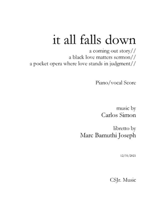 Book cover for it all falls down