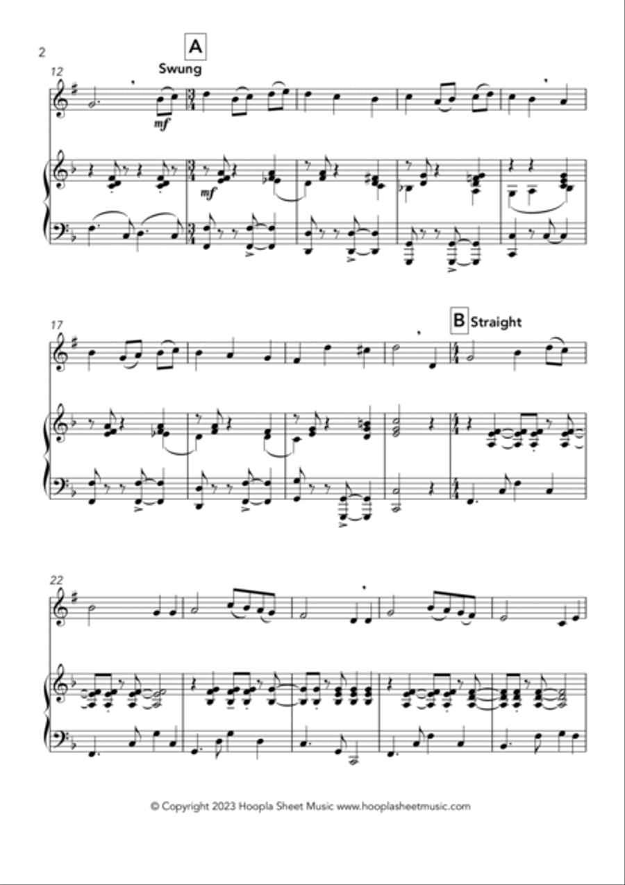 The Ash Groove (The Ash Grove) Trumpet Solo scores gallery preview page 2