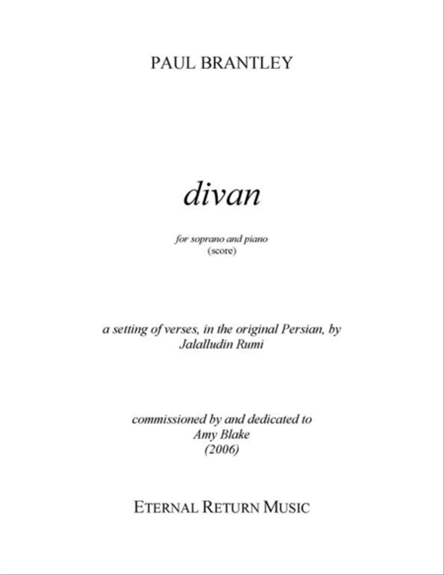 Divan Piano, Vocal scores gallery preview page 1