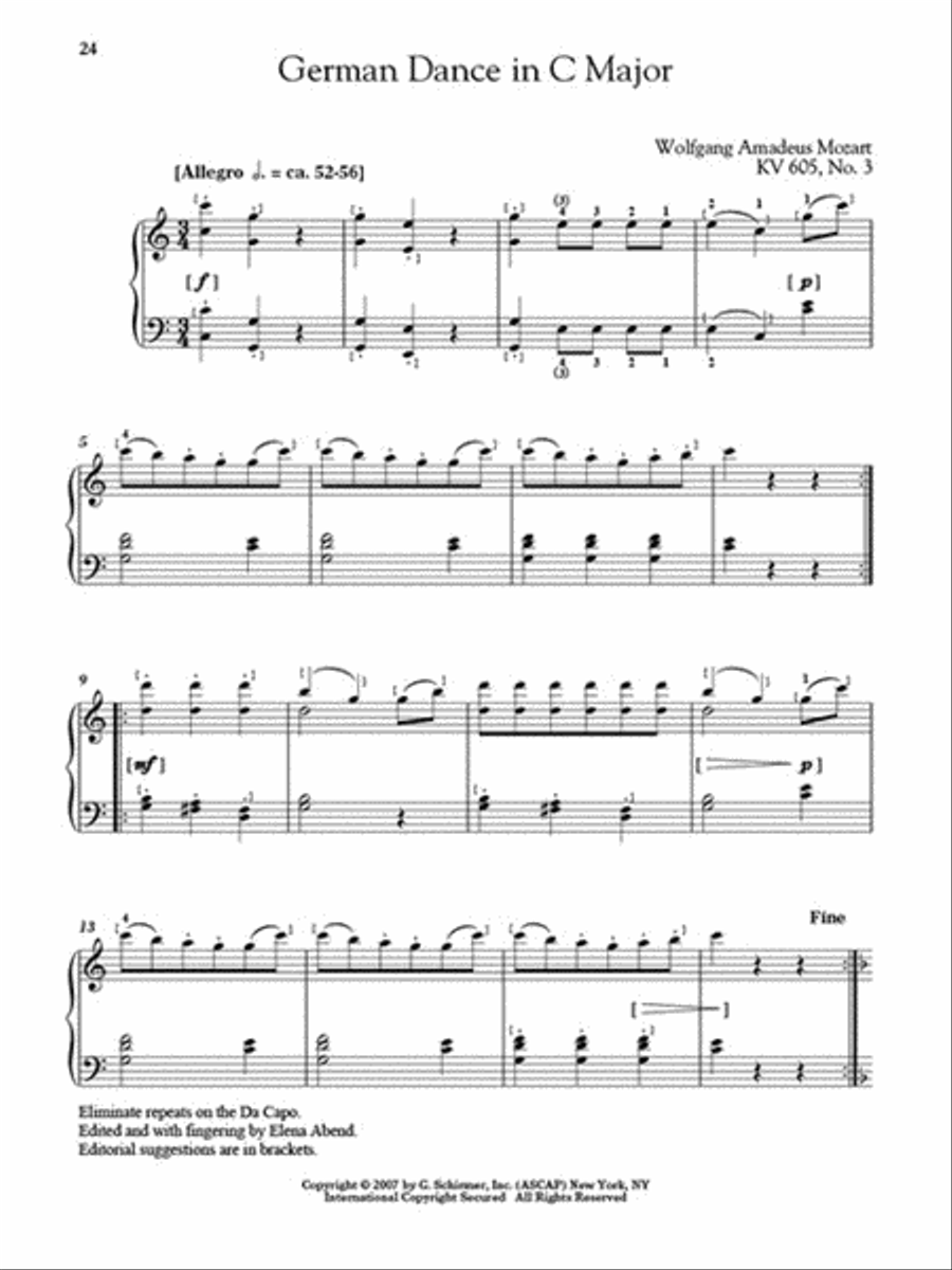 Three Centuries of Piano Music: 18th, 19th & 20th Centuries Piano Solo scores gallery preview page 6