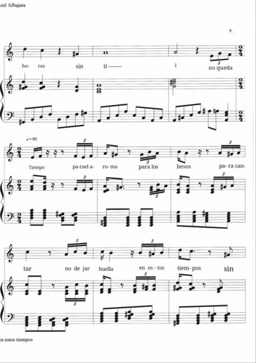 En estos tiempos Voice scores gallery preview page 5