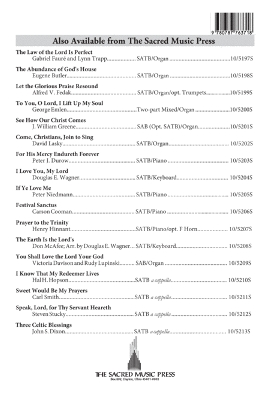 Festival Sanctus 4-Part scores gallery preview page 8