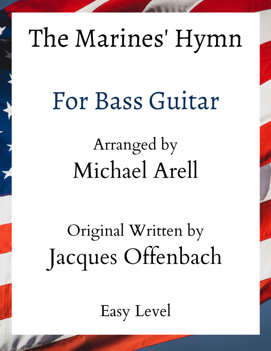 Marines' Hymn- Easy Bass Guitar String Duet scores gallery preview page 1