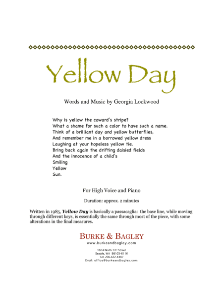 Yellow Day image number null