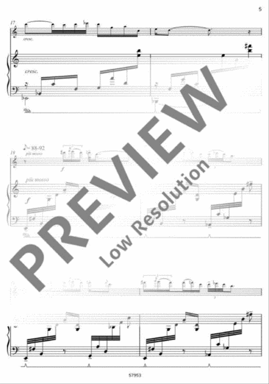 Trois pièces pittoresques Flute Solo scores gallery preview page 6