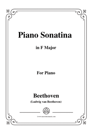 Book cover for Beethoven-Piano Sonatina in F Major,for piano