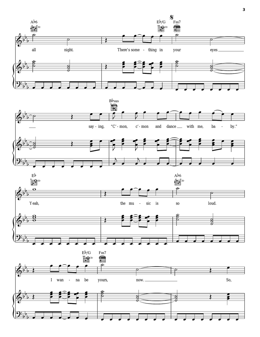 C'Mon C'Mon Acoustic Guitar scores gallery preview page 3