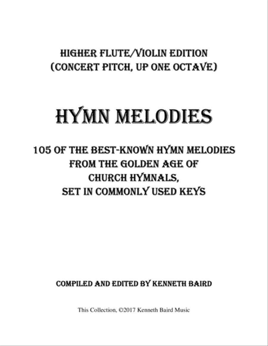 Hymn Melodies Flute Solo scores gallery preview page 1