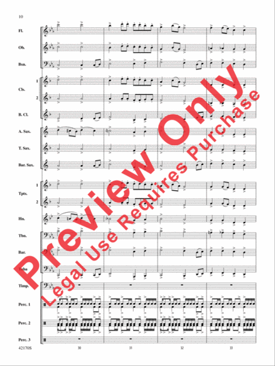 Bushido Bushido Concert Band scores gallery preview page 10