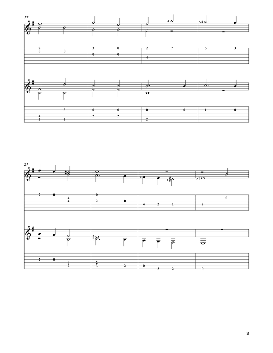 Mille regretz Mille regretz Classical Guitar scores gallery preview page 3