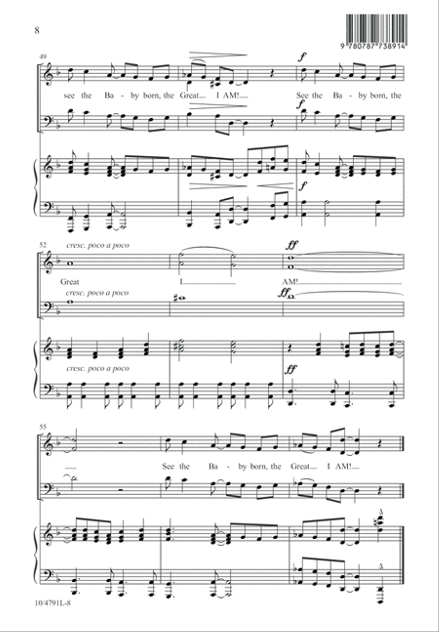 Run, Shepherds! 3-Part scores gallery preview page 8