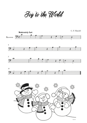 Book cover for Joy to the World - Very Easy/Beginner (for Bassoon)