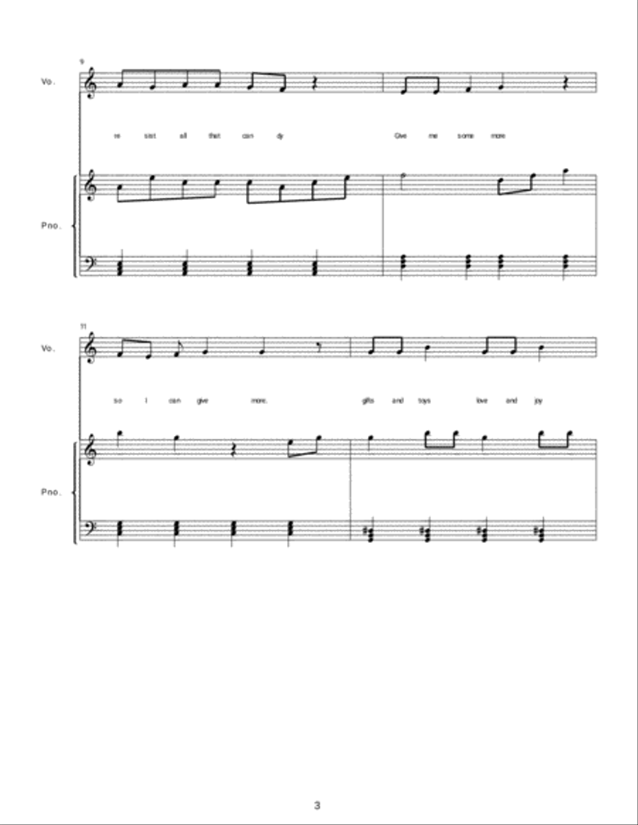 Give Me Some More Choir scores gallery preview page 3