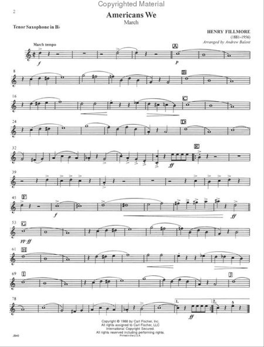 March Spectacular March Spectacular Concert Band Methods scores gallery preview page 2