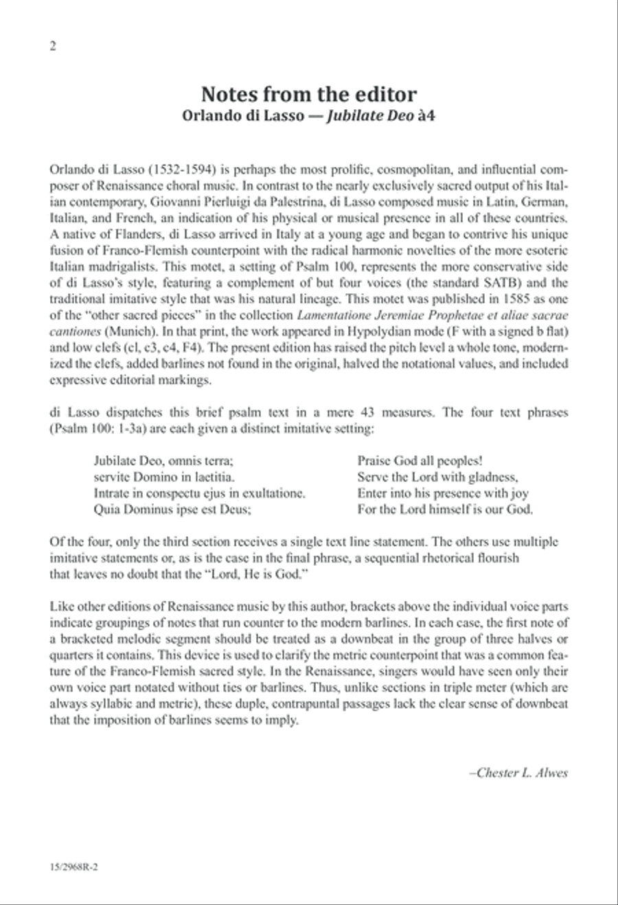 Jubilate Deo Jubilate Deo 4-Part scores gallery preview page 2