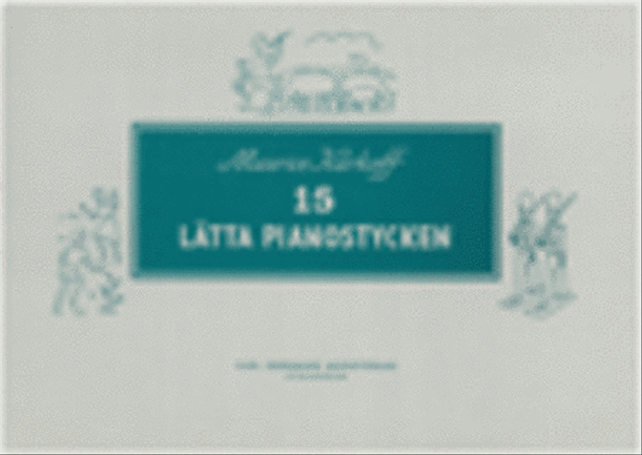 Femton latta pianostycken Easy Piano scores gallery preview page 1