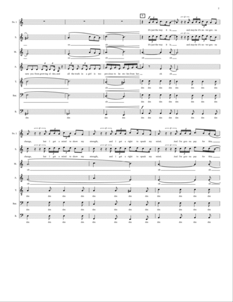 Fall In Line Fall In Line 4-Part scores gallery preview page 2