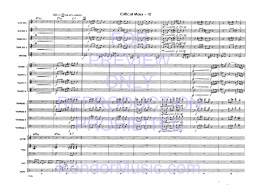 Critical Mass Critical Mass Jazz Ensemble scores gallery preview page 12